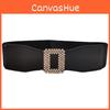 Minimalist Faux Leather Fashion Waist Belt With Alloy Buckle For Office And Casual Wear