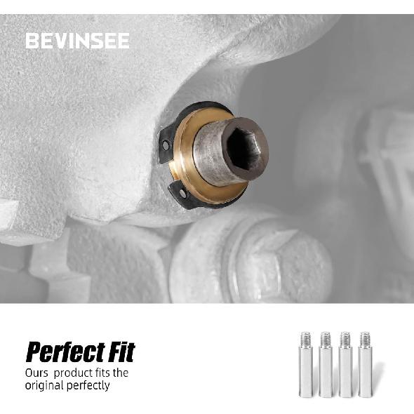 Bevinsee 4Pcs Caliper Guide Slider Pins Compatible with E46 E92 E36 E85 E86 320i 325i 325xi 328i 328xi 330i