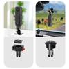 Camera Mount with Flexible Adhesive Base for 17mm Ball Head Action Cameras Secure 300g Load Capacity Small Design