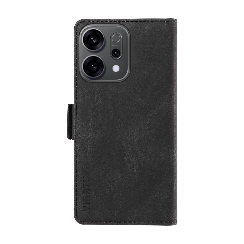 For Oppo Reno14 5G (China)/Oppo Reno14 F 5G/Oppo Reno14 5G (Global) Leather Case YIKATU YK-005 Skin-touch Feeling Wallet Phone Cover