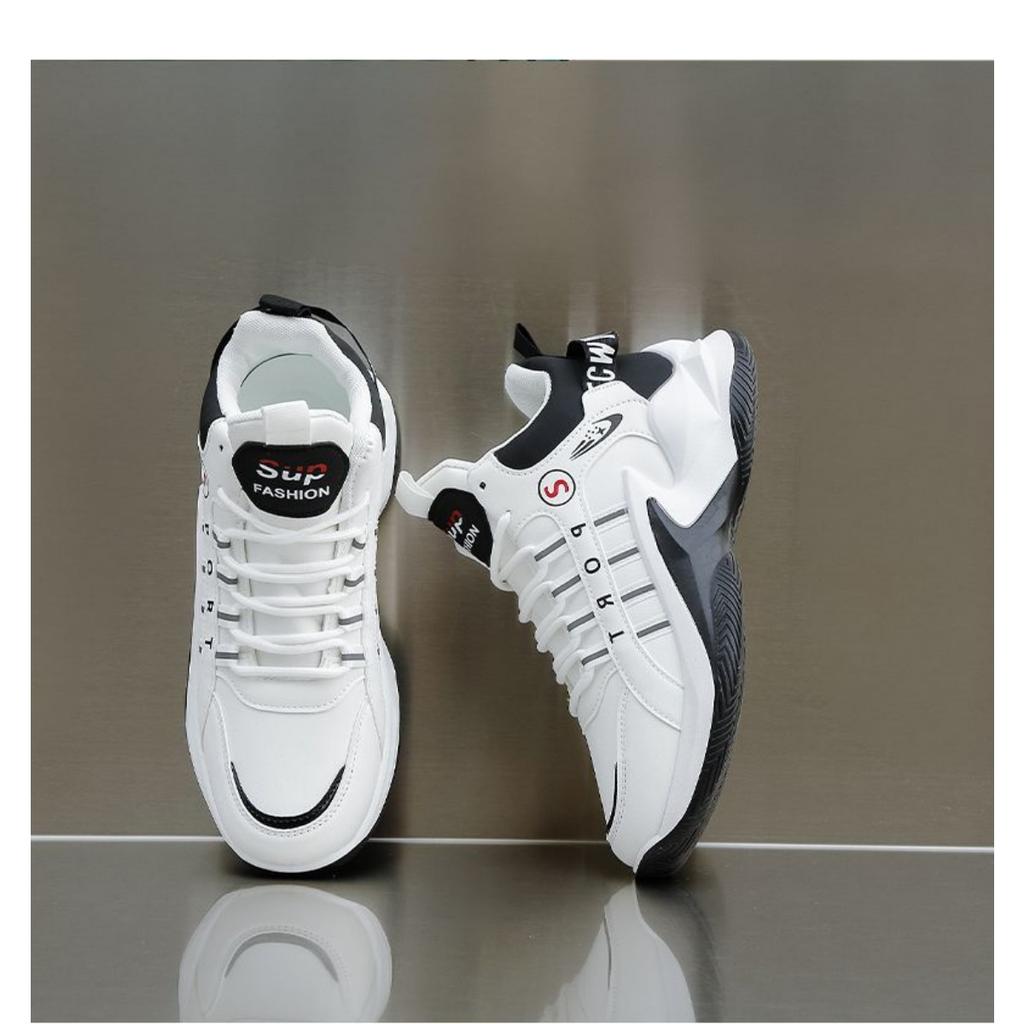 Men's Low Top and High Top Sports Shoes -Breathable PU Upper and Lace Up Design, Suitable for Running, Fitness and Daily Wear, Basketball Shoes