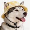 Cooling Pet Hat Dog Sun with Ear Holes, Wide Brim Protection Hat, Adjustable Secure Fit Drawstring for Small And Medium Dogs Outdoor Walking