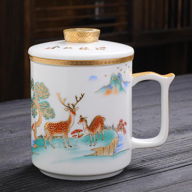 Chaxun Ceramic Business Tea Mug with Lid