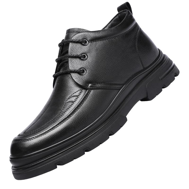 Red Dragonfly Men s High-Top Warm Business Derby Shoes 39