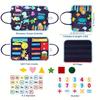 Activity Board Montessori 20 in 1 per Bambini – Giocattolo Sensoriale con Pannelli Extra Fai-da-te per l'Apprendimento delle Abilità Motorie Fini e Viaggio, Educativo per la Scuola dell'Infanzia