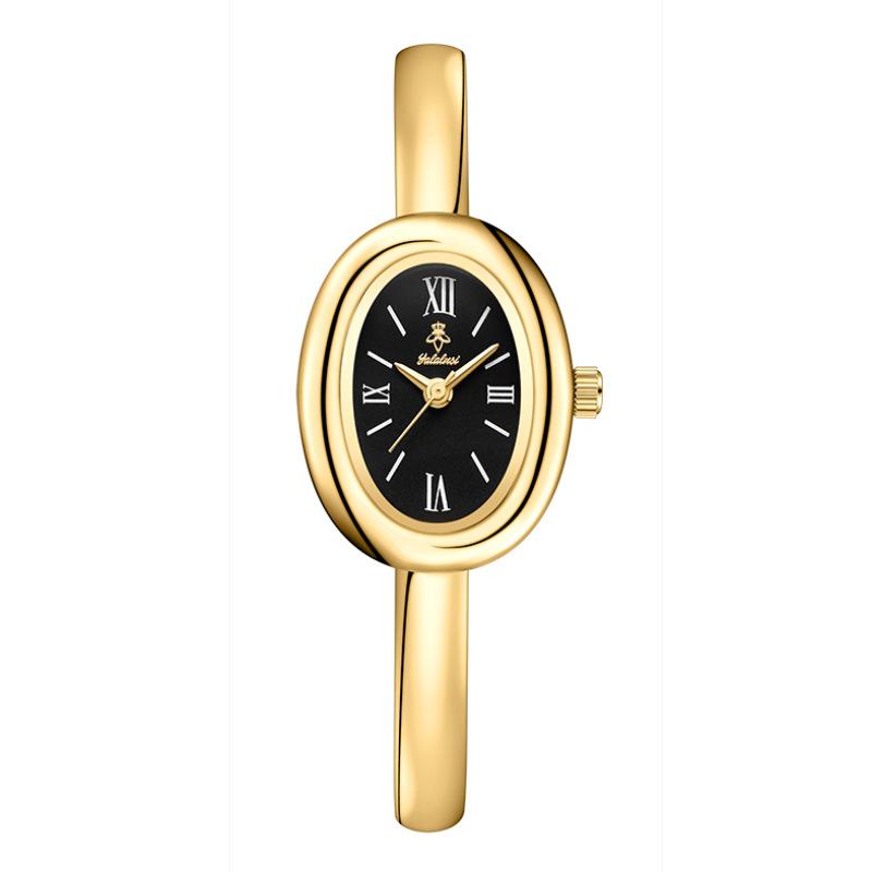 High-End Watches Oval Bracelets Women'S Watches Gold Watches Vintage Watches Simple Quartz Watches