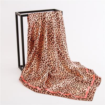 90 * 90cm New Silk Scarf Women'S Spring And Summer Decorative Scarf Sunscreen Travel Shawl Autumn And Winter Scarf Thin Edition