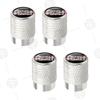 FPVXC1 4pcs Plaid Logo Car Wheel Tire Valve Caps Air Stem Aluminum Accessories For Tesla Model S X 3 Y Cybertruck Roadster