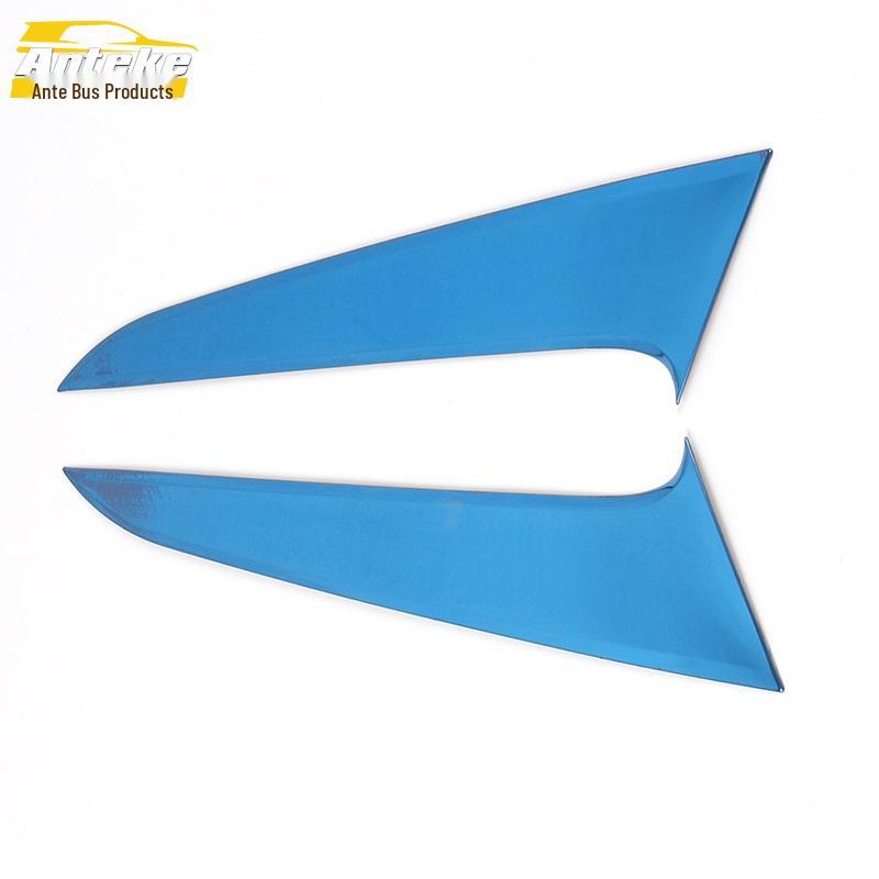 Compatible with 19 Navigator/MKX Models, Rear Window Triangle Panel Stainless Steel Decorative Stickers.