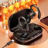 1/2Pcs Wireless Headset Ear Hook Waterproof HIFI Stereo Headphones Bluetooth 5.3 Noise Reduction Power Display Sports Earbuds