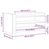 VidaXL Coffee Table Brown Oak 100x50x50 Cm Engineered Wood, Side Table, Living Room Table, Accent Table, End 848352