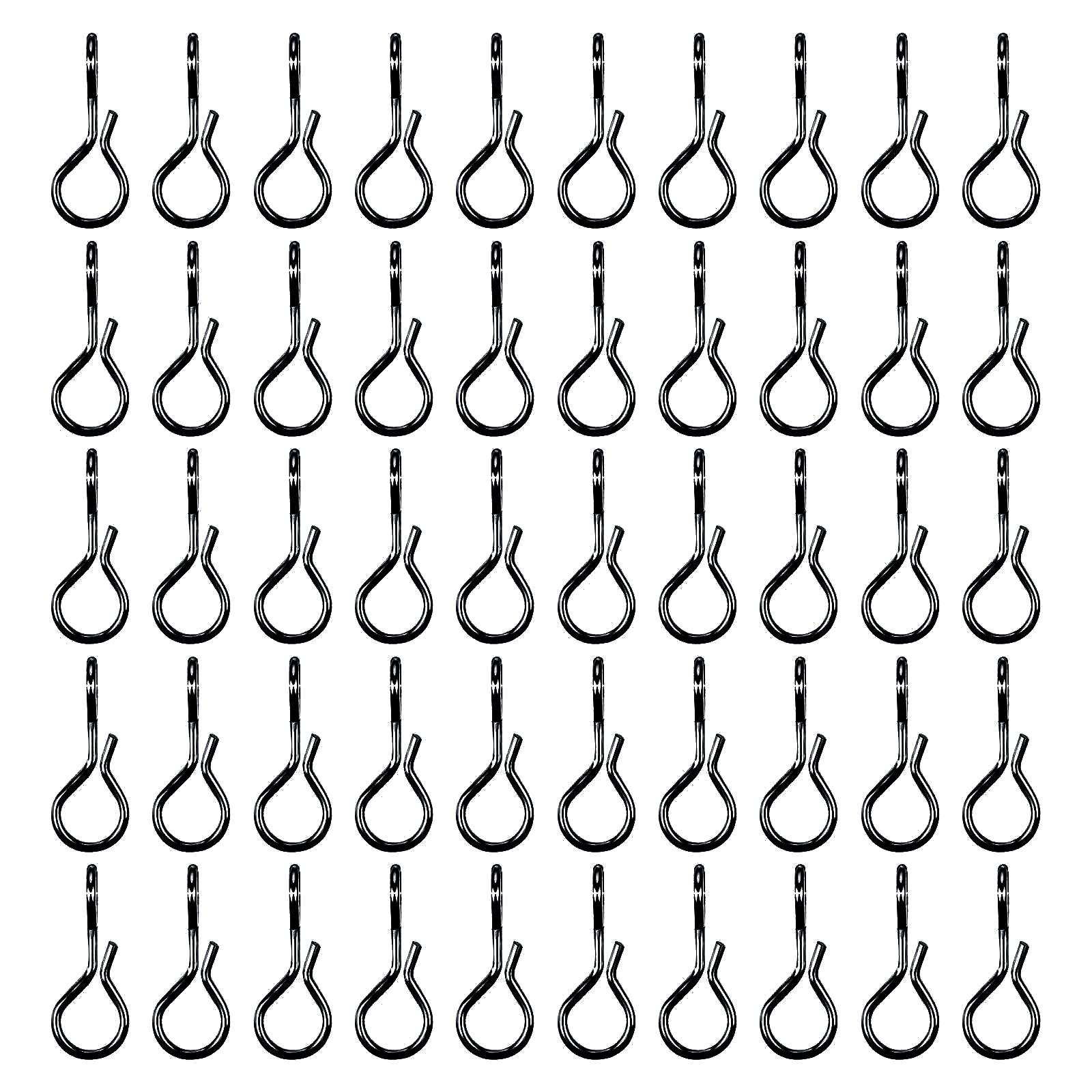 50 шт. Быстросъемные застежки для быстрой смены приманки. Застежки для нахлыстовой рыбалки. Рыболовные снасти. Нержавеющие застежки для быстрой смены приманки для мушек и крючков. S