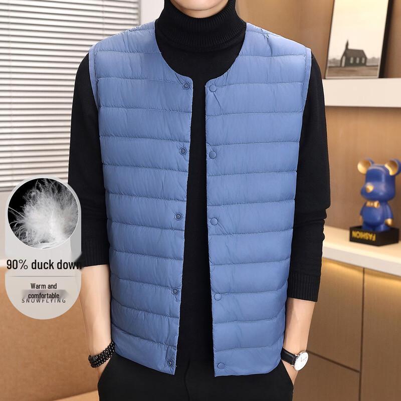SNOWFLYING Men's Lightweight 90% Duck Down Vest