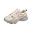 Skechers DLites Mesh Wildleder Synthetikleder Color Block Schnürung Atmungsaktiv Low-Top Dad Sneaker Damensneaker 150830-LGPK
