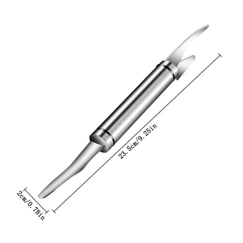 Shrimp Deveiner Tool, Stainless Steel Shrimp Deveining Tool, Efficient Shrimp Peeler and Deveiner Tool Portable Shrimp Cleaner S