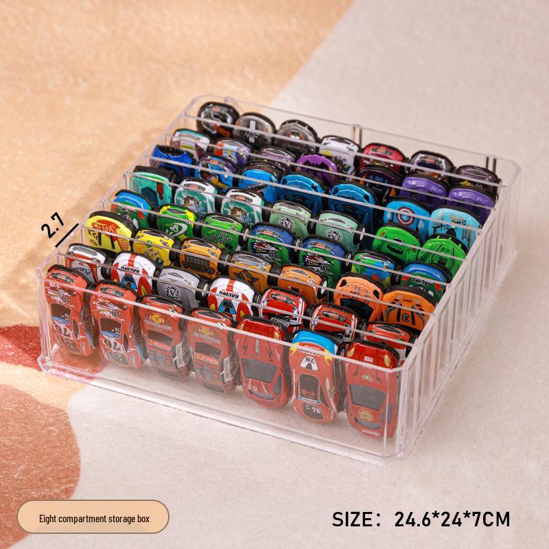 Children's Toy Car Display: Acrylic Multi-Layer Storage Box for Small Alloy Cars