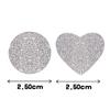 300pcs/roll Exquisite Silver Shiny Dot Heart Shaped Stickers Seal Labels for Gift Package Glitter Card Handmade Decoration