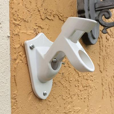 Fahnenmasthalter, Wandmontage, Fahnenmasthalterung, 2 Positionen, Fahnenmasthalterung aus Aluminiumlegierung für Fahnenmast mit 1 Zoll Durchmesser, Dekoration für die Veranda im Freien