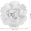 HOMSFOU Home Decor 3d Wall Decor Ceramic Wall Decor 3pcs 3D Handcrafted Hanging Flowers Porcelain Peony Wall Art Farmhouse Floral Sculpture for