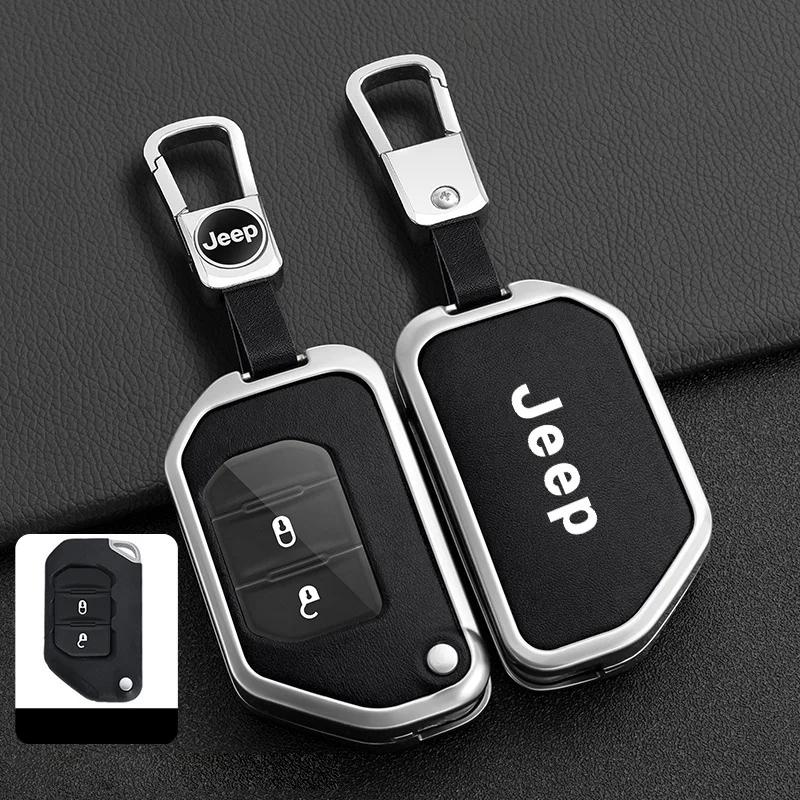 For Jeep Car Remote Key Case Cover Protector Shell For Jeep Gladiator JT Sahara JLU Wrangler JL Rubicon 2018 2019 2 3 4 Butto