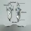 Sterling Silver Seven Star Tai Chi Sword Ear Cuff Pendant