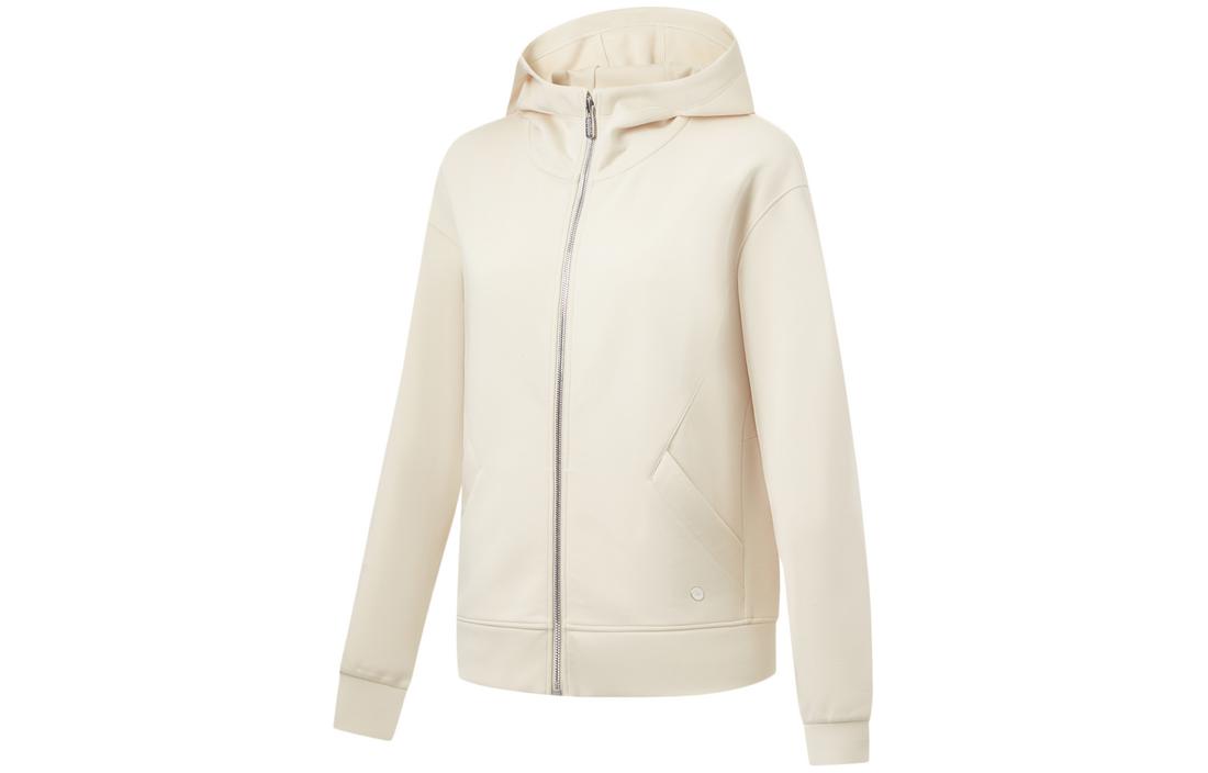 Li Ning Fitness Series Sweatshirt Women s Sand Gravel Gray AWDU112-1 S