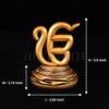 Ek Onkar Idol for Car Dashboard and Home Decor, Sikh Religious Symbol Showpiece for Office Table, Mandir, Meditation Room