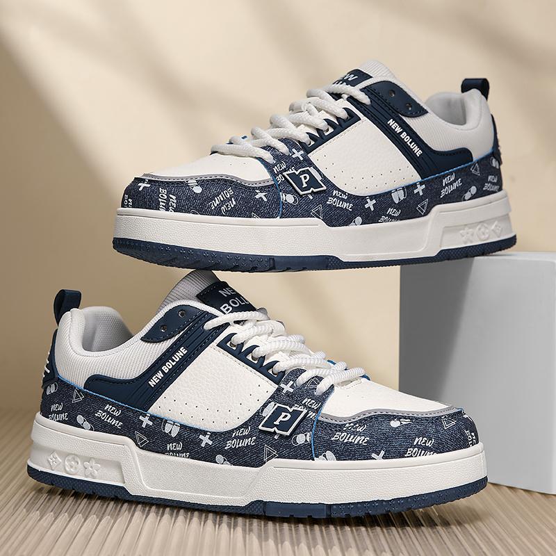 Unisex Casual Skate Sneakers Sizes 36-44 Couple Low Top Sport Shoes for Walking Campus Travel Streetwear and Daily Wear