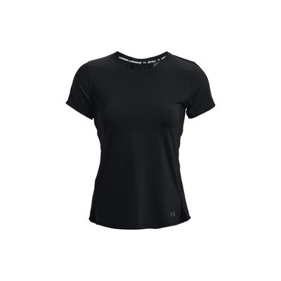 Back Hollow Out Elastic Round Neck Training Running Breathable Short Sleeve T-Shirt Women Tops Black 1369764-001