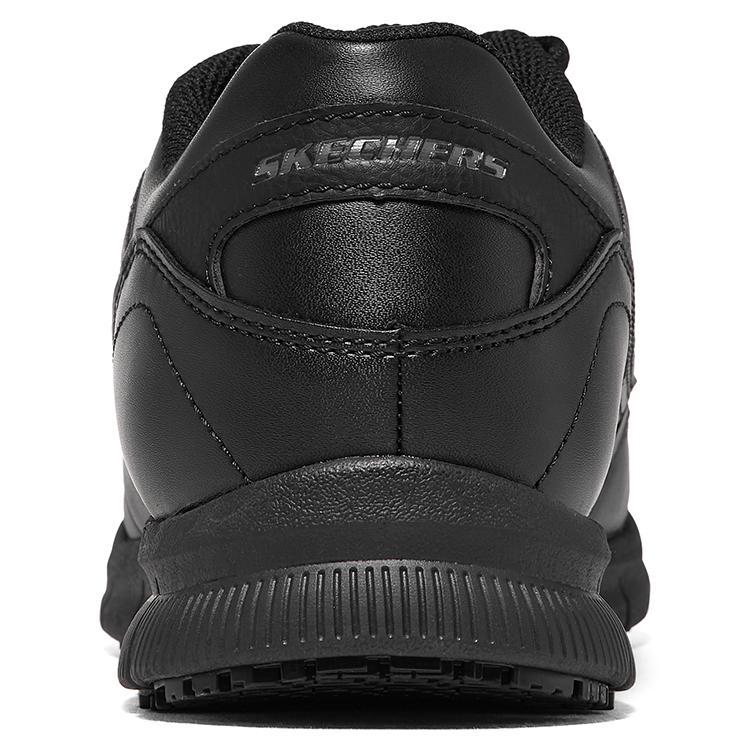 Skechers NAMPA SR Nampa Leather Low Top Casual Shoes Men's Black 77156-BLK