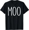 Moo Shirt Funny Adult Men Women Cow Goes Moo Costume T-Shirt