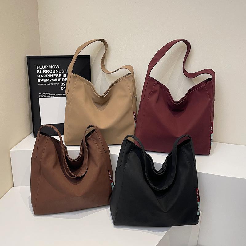 New Women's Simple Shoulder Bag Japanese and Korean Casual Tote Daily Commuting Shoulder Bag