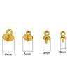 20pcs Never Fade Stainless Steel Pendants Connectors Clip 3 4 5 6 Mm PVD Pinch Bail Clasps For Diy Necklace Jewelry Accessories