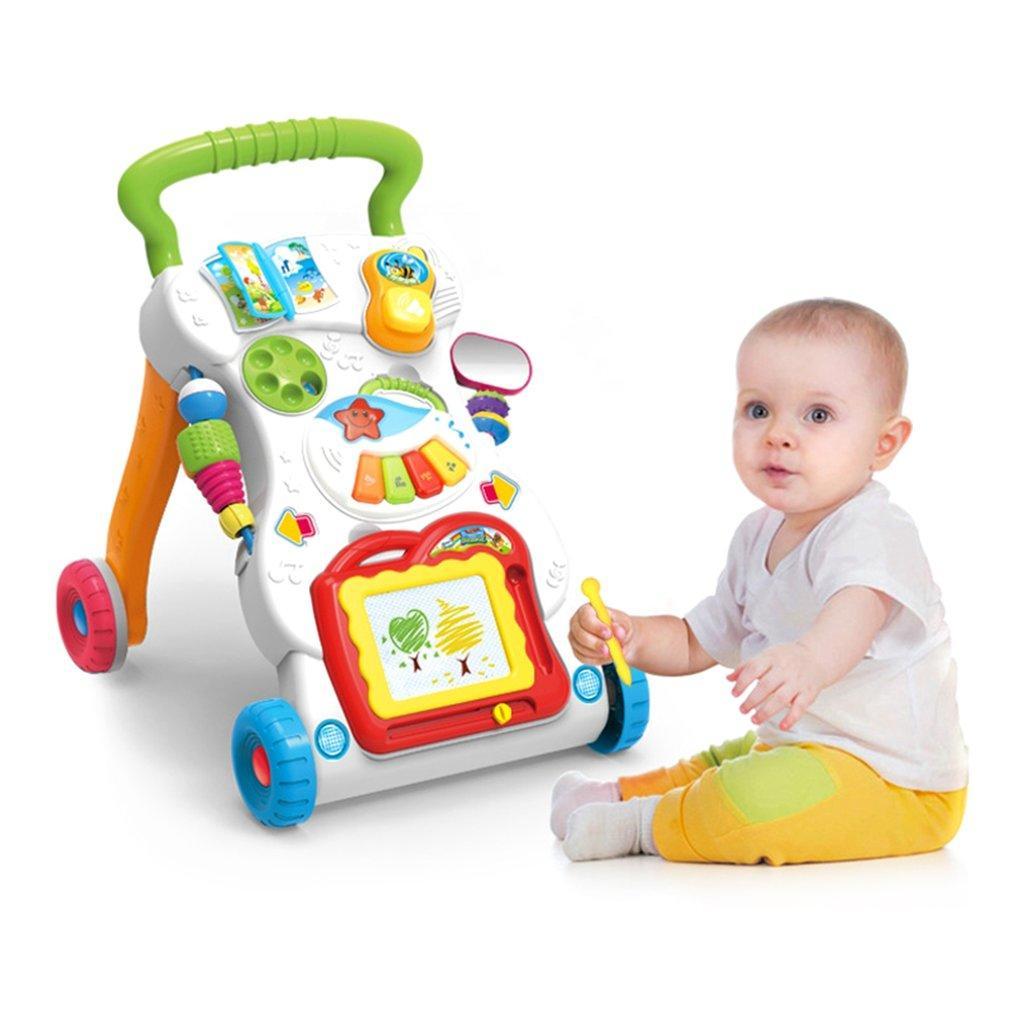 ANGEL Baby Walker Multifunctional Toddler Sit to Stand 0 6 Jahre Alt Baby Walker Wagen Multifunktional mit Musik