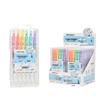 Dual-Ended Erasable Fluorescent Marker - Jelly Color Highlighter & Doodle Pen for Students