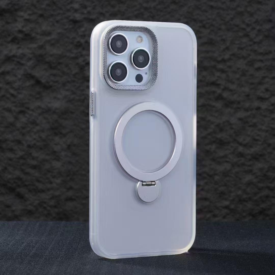 

Матовый, чувствительный к коже магнитный держатель с вращающейся на 360° пленкой для объектива iPhone16/15, устойчивый к падению Apple 16Pro