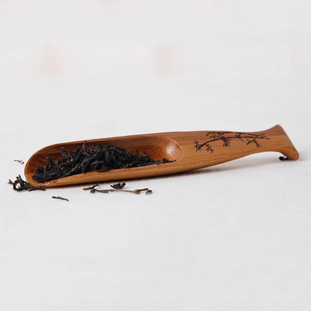 Coffee Filter Tea Scoop Spoon Teaware Accessories Wooden Teaspoon Bamboo