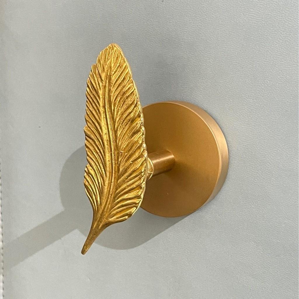 Leaf Ginkgo Brass Angel Bird Dragonfly Wall Hook With Adhesive For Door Decor