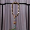 Golden Sandalwood Cute Star Gourd Car Pendant for Peace