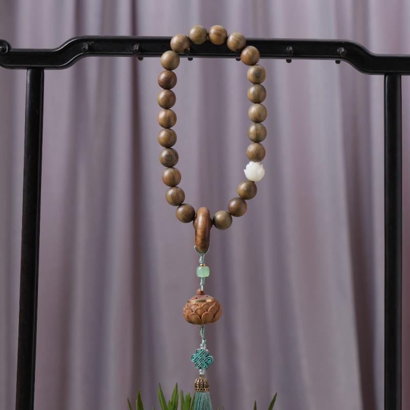 Golden Sandalwood Cute Star Gourd Car Pendant for Peace