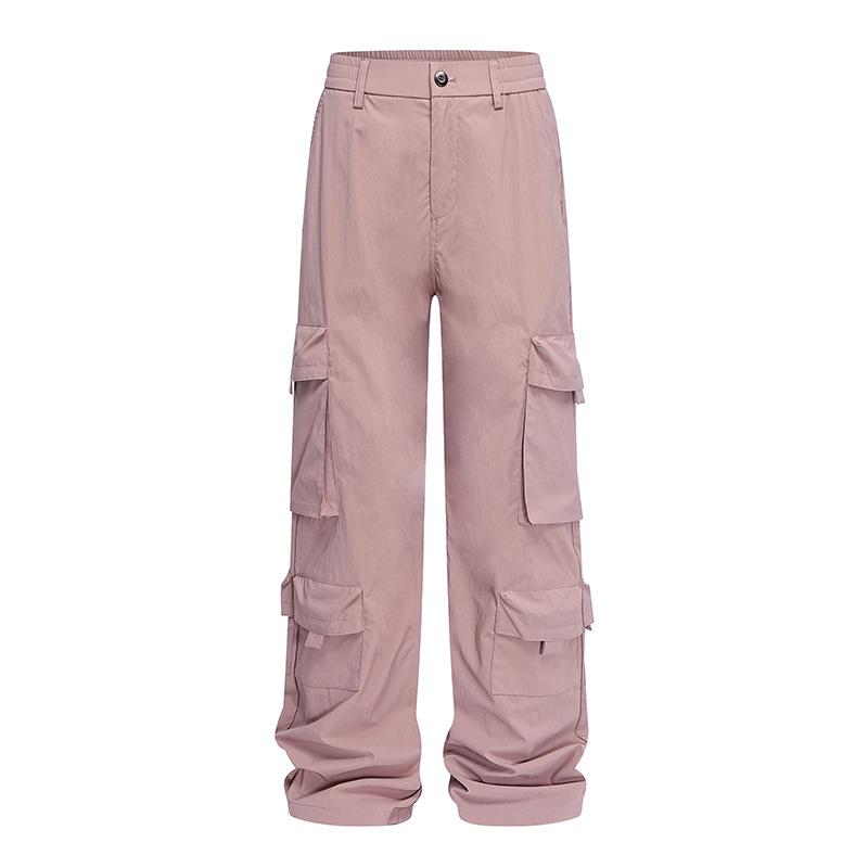 Ice Silk Quick-drying Overalls Men's Summer New Design Multi-pocket Long Pants