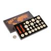 Wax Seal Stamp Gift Box Set 26 Letters Sealing Wax Stamps with 2pcs Wooden Handles Wax Stamp Kits for Cards Envelopes