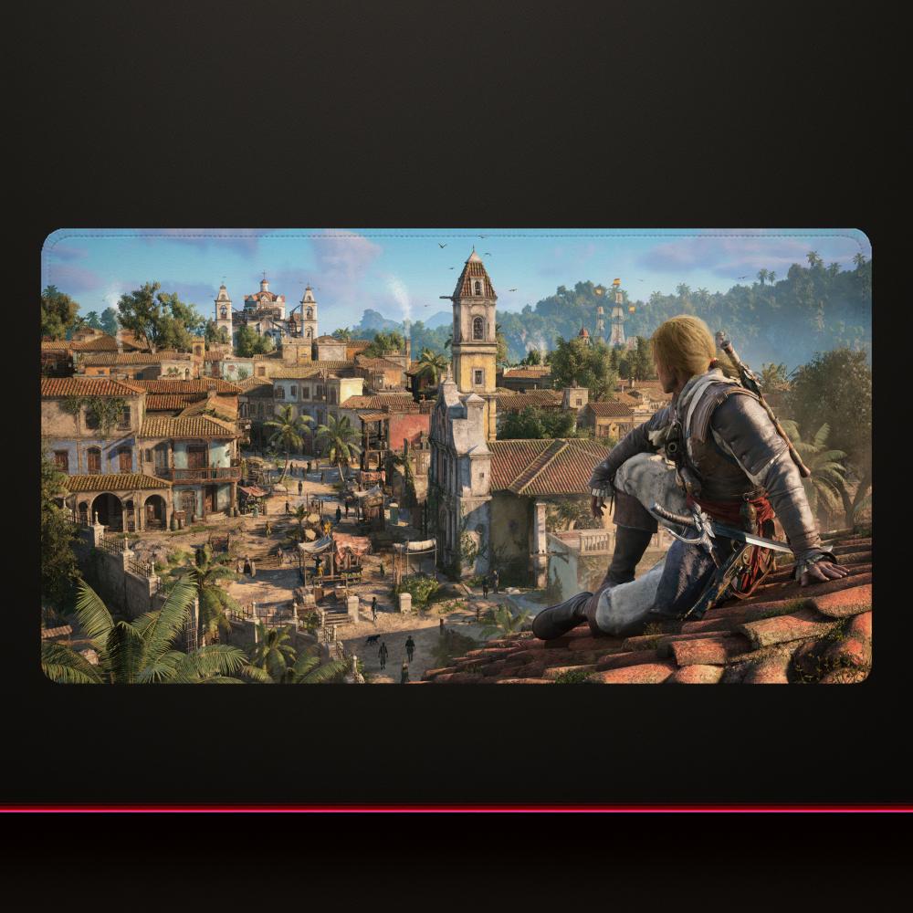 Assassin's Creed Black Flag Mouse Pad Gaming Office Accessories Mousepad Large Game Keyboard Overlock Non-slip Desk Mat Diy