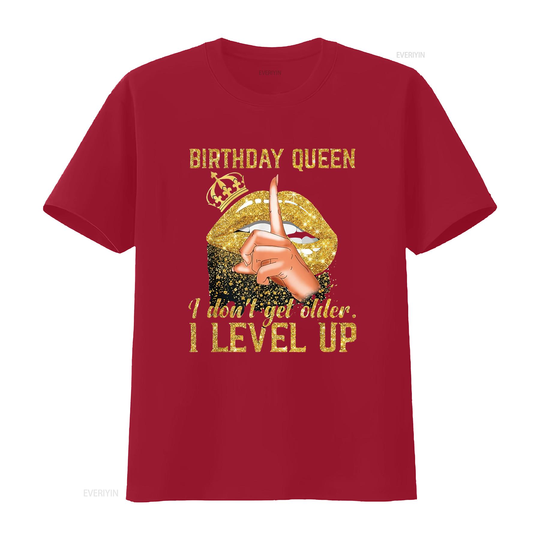 

Womens I Don T Get Older Level Up Birthday Queen Shirt White 2X Large vintage Washed Versatile Unisex Comfortable Slightly S