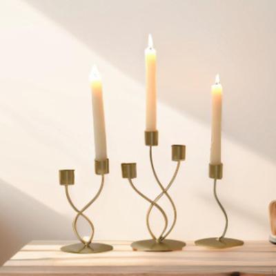 3 Piece Iron Candle Holder Set for Dinner Valentine's Day Party And Weddings