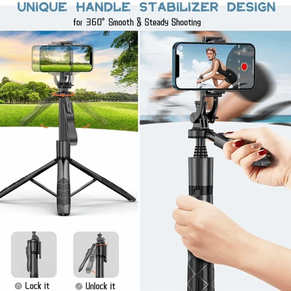 1.53m Telescopic Selfie Stick Adjustable Selfie Stick Tripod Bluetooth Selfie Stick  Travel
