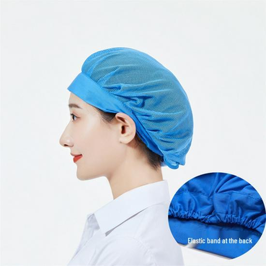 Unisex Verstellbare Atmungsaktive Staubdichte Kappe für Köche und Lebensmittelwerkstätten