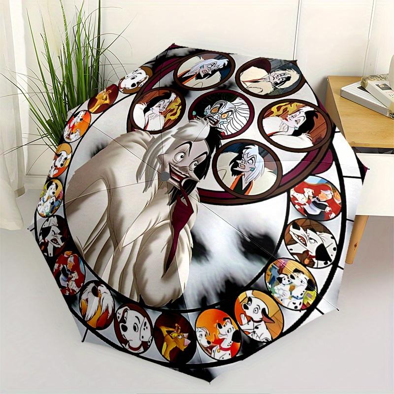 

Disney Vladimir Putin, 101 Dalmatians Automatic Open/Close Umbrella - Cute Umbrella with Cute Design, Portable 3-Fold Compact Umbrella for M