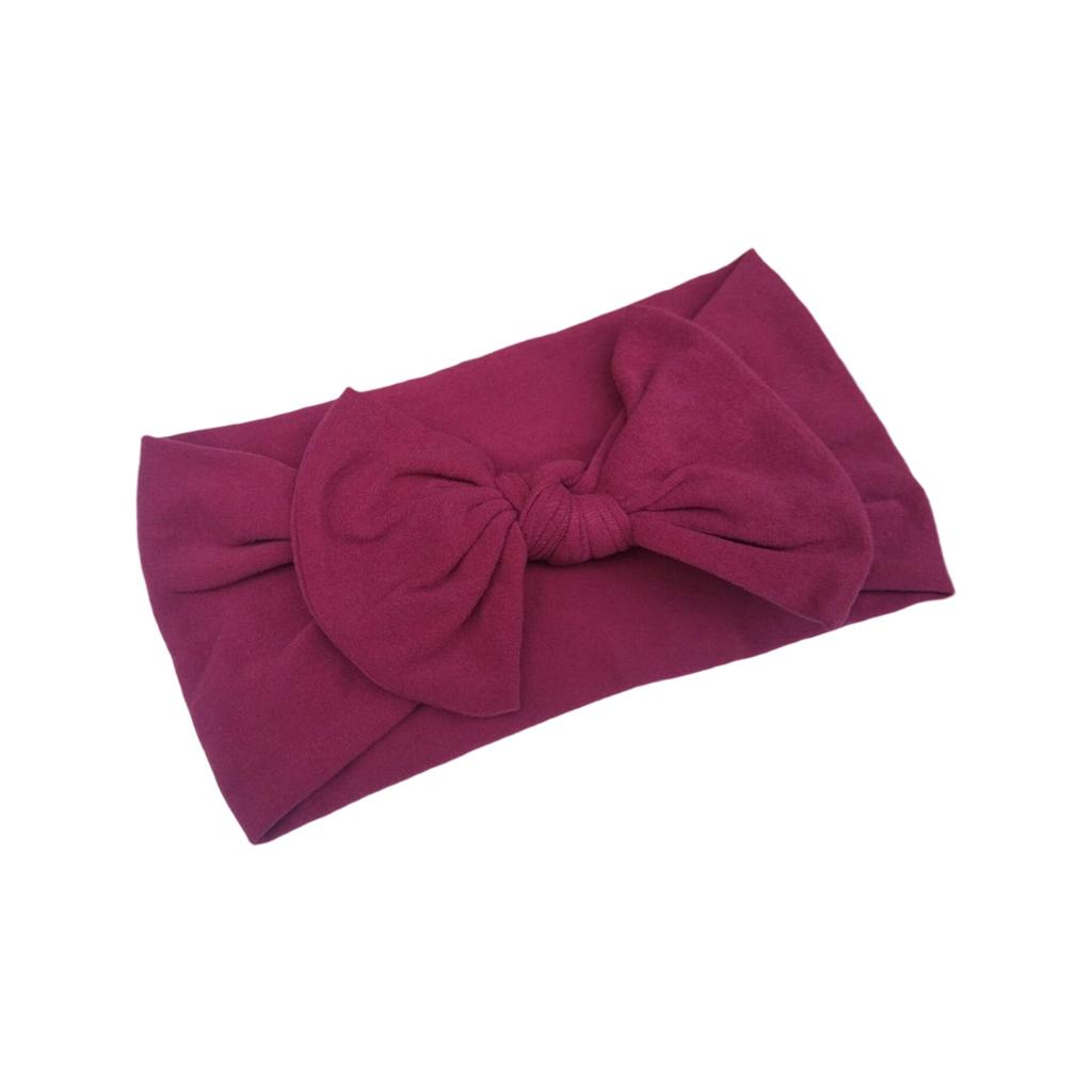 Soft Nylon Baby Hair Bows Gentle Elastic Headbands For Infants Toddlers Multi Color Options