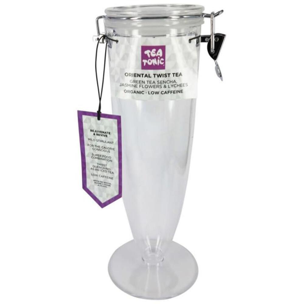 Tea Tonic Display Cone Jar EMPTY Oriental Twist